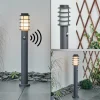 Borne lumineuse Tunes Anthracite, 1 lumière, Détecteur de mouvement