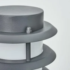 Borne lumineuse Tunes Anthracite, 1 lumière, Détecteur de mouvement