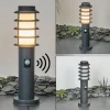 Borne lumineuse Tunes Anthracite, 1 lumière, Détecteur de mouvement