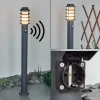 Borne lumineuse Tunes Anthracite, 1 lumière, Détecteur de mouvement