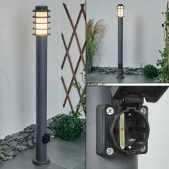Borne lumineuse Tunes Anthracite, 1 lumière