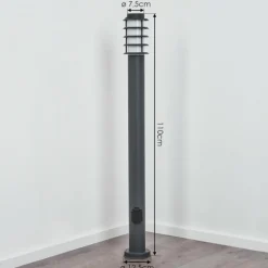 Borne lumineuse Tunes Anthracite, 1 lumière