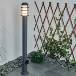 Borne lumineuse Tunes Anthracite, 1 lumière