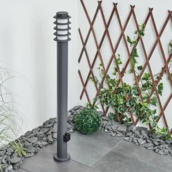 Borne lumineuse Tunes Anthracite, 1 lumière