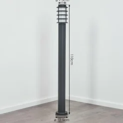 Borne lumineuse Tunes Anthracite, 1 lumière
