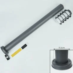 Borne lumineuse Tunes Anthracite, 1 lumière