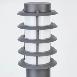 Borne lumineuse Tunes Anthracite, 1 lumière, Détecteur de mouvement