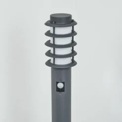 Borne lumineuse Tunes Anthracite, 1 lumière, Détecteur de mouvement