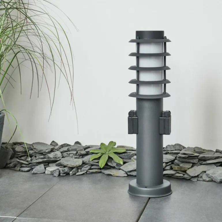 Borne lumineuse Tunes Anthracite, 1 lumière