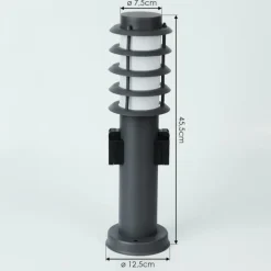 Borne lumineuse Tunes Anthracite, 1 lumière