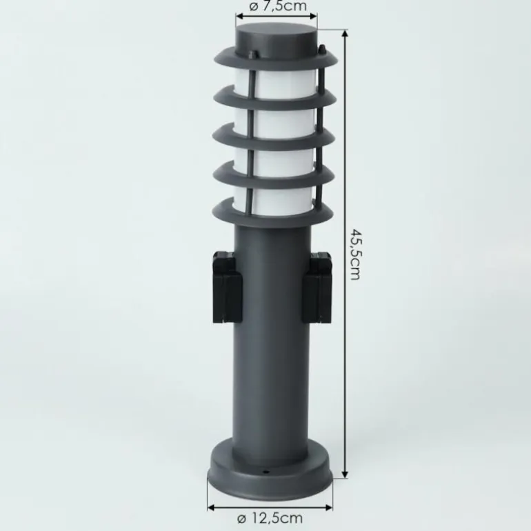 Borne lumineuse Tunes Anthracite, 1 lumière