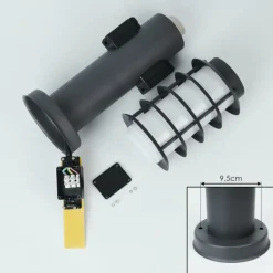 Borne lumineuse Tunes Anthracite, 1 lumière