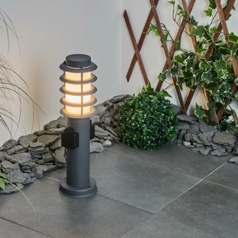 Borne lumineuse Tunes Anthracite, 1 lumière