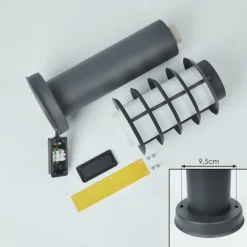 Borne lumineuse Tunes Anthracite, 1 lumière