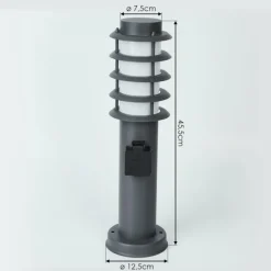 Borne lumineuse Tunes Anthracite, 1 lumière