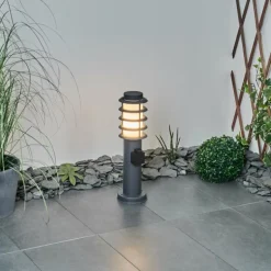Borne lumineuse Tunes Anthracite, 1 lumière
