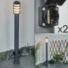 Borne lumineuse Tunes Anthracite, 1 lumière