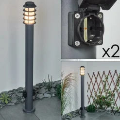 Borne lumineuse Tunes Anthracite, 1 lumière