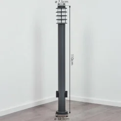 Borne lumineuse Tunes Anthracite, 1 lumière