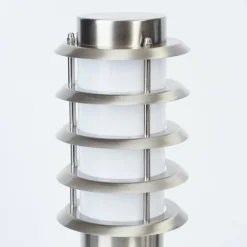 Borne lumineuse Tunes Nickel mat, 1 lumière, Détecteur de mouvement