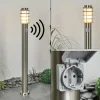 Borne lumineuse Tunes Nickel mat, 1 lumière, Détecteur de mouvement