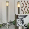Borne lumineuse Tunes Nickel mat, 1 lumière
