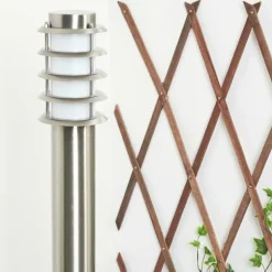 Borne lumineuse Tunes Nickel mat, 1 lumière