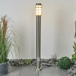 Borne lumineuse Tunes Nickel mat, 1 lumière