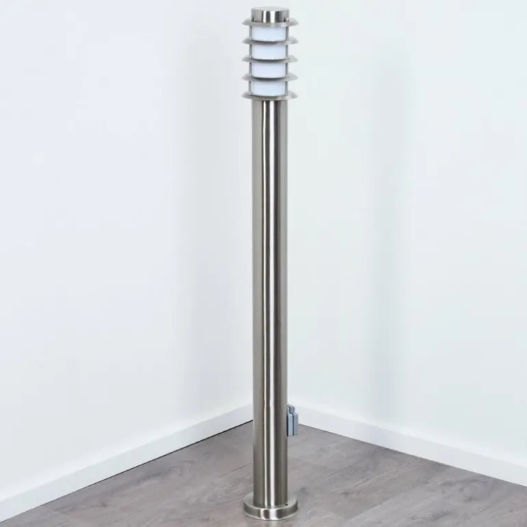 Borne lumineuse Tunes Nickel mat, 1 lumière