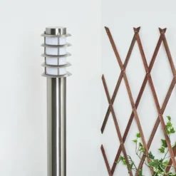 Borne lumineuse Tunes Nickel mat, 1 lumière