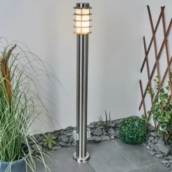 Borne lumineuse Tunes Nickel mat, 1 lumière