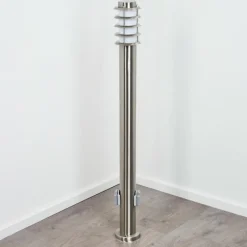 Borne lumineuse Tunes Nickel mat, 1 lumière