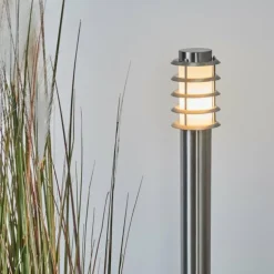 Borne lumineuse Tunes Nickel mat, 1 lumière