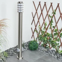 Borne lumineuse Tunes Nickel mat, 1 lumière