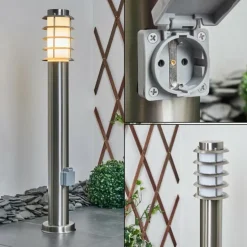 Borne lumineuse Tunes Nickel mat, 1 lumière