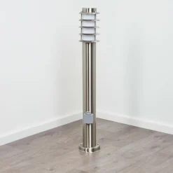 Borne lumineuse Tunes Nickel mat, 1 lumière