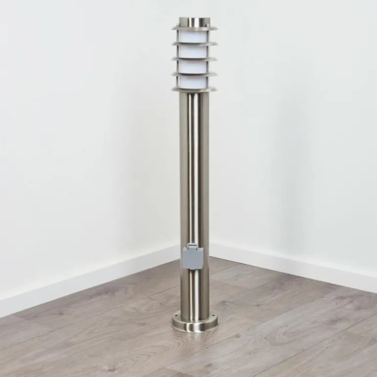 Borne lumineuse Tunes Nickel mat, 1 lumière