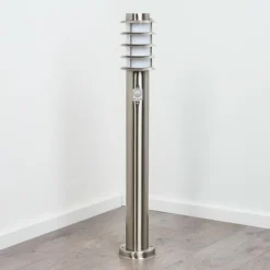 Borne lumineuse Tunes Nickel mat, 1 lumière, Détecteur de mouvement