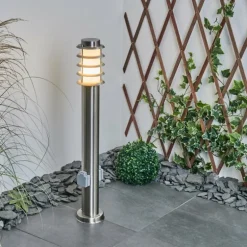 Borne lumineuse Tunes Nickel mat, 1 lumière