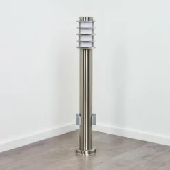 Borne lumineuse Tunes Nickel mat, 1 lumière