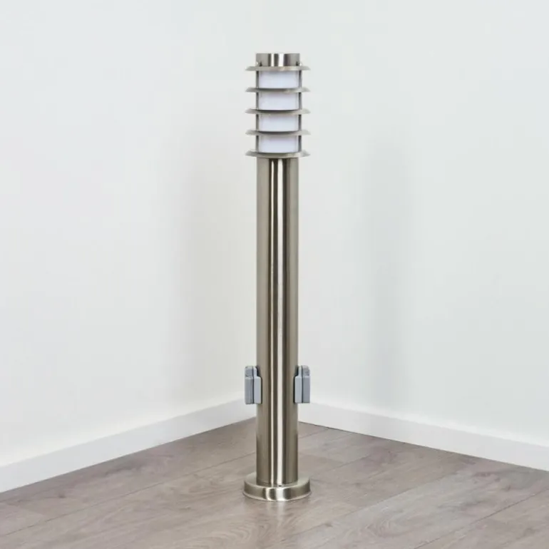 Borne lumineuse Tunes Nickel mat, 1 lumière