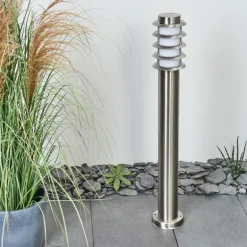 Borne lumineuse Tunes Nickel mat, 1 lumière