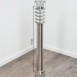 Borne lumineuse Tunes Nickel mat, 1 lumière
