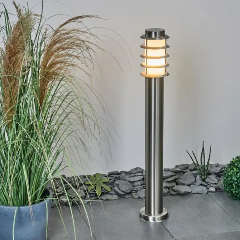 Borne lumineuse Tunes Nickel mat, 1 lumière