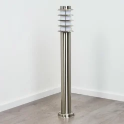 Borne lumineuse Tunes Nickel mat, 1 lumière