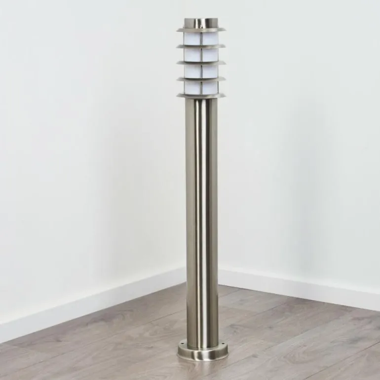Borne lumineuse Tunes Nickel mat, 1 lumière