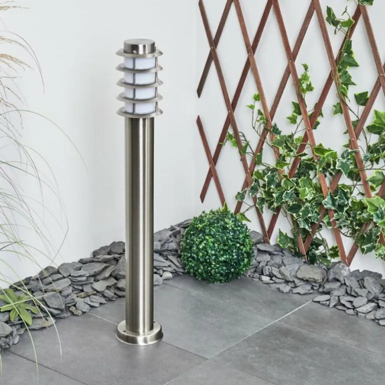 Borne lumineuse Tunes Nickel mat, 1 lumière
