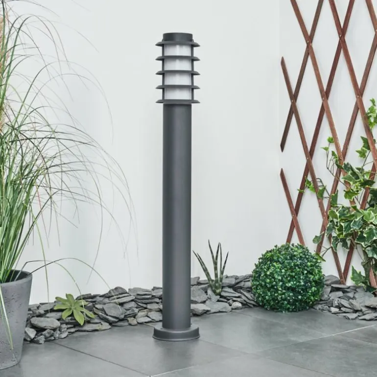 Borne lumineuse Tunes Nickel mat, 1 lumière