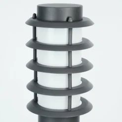 Borne lumineuse Tunes Nickel mat, 1 lumière