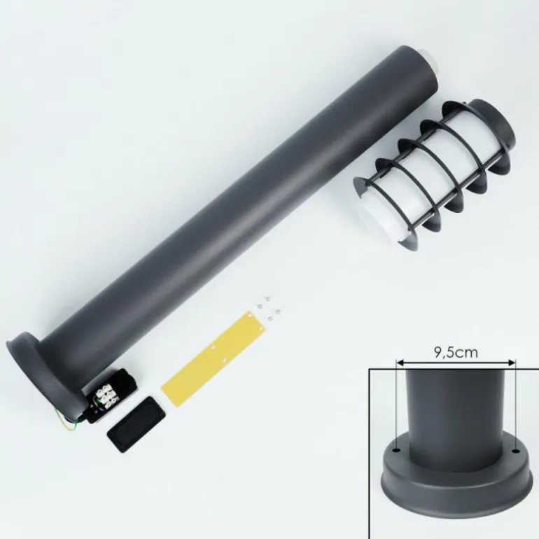 Borne lumineuse Tunes Nickel mat, 1 lumière